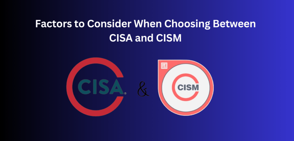 CISA and CISM